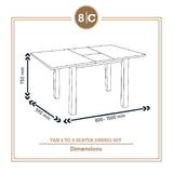 TAN 4S - 6S DINING SET