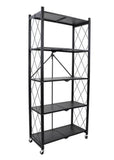 MACO 5-LAYER FOLDABLE BOOKCASE (BLACK)