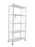 MACO 5-LAYER FOLDABLE BOOKCASE (WHITE)